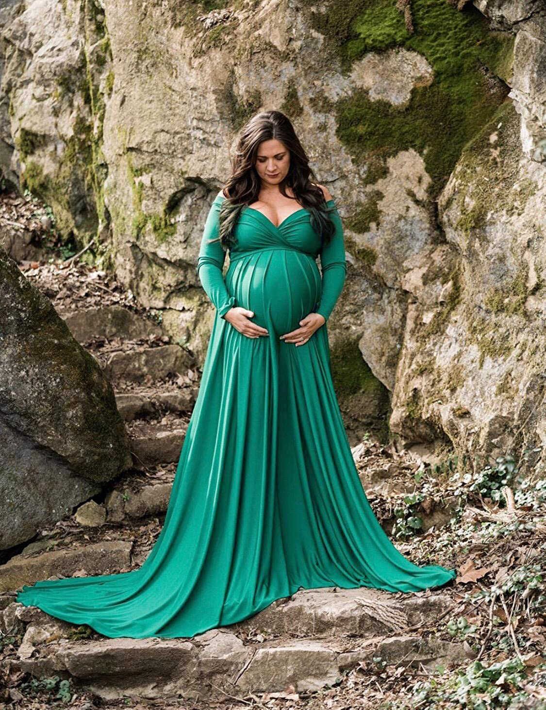 Maternity Maxi Dresses With Sleeves