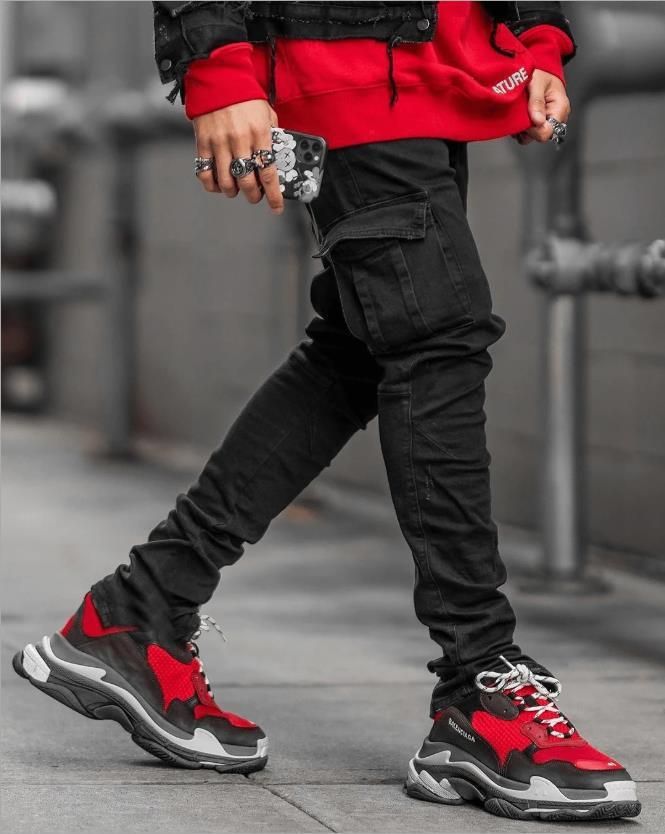 Compra Pantalones Vaqueros Para Hombres Cross Frontera Europea Y Americana  Para Los Hombres Bolsillos Laterales Pequeños Pies Flacos Barato | Entrega  Rápida Y Calidad | Es.Dhgate