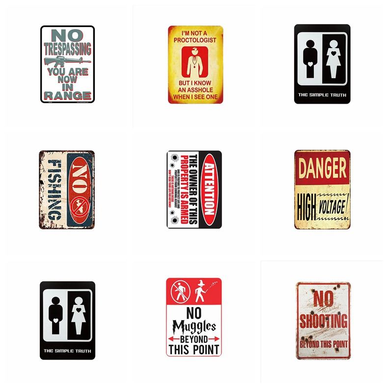 No Trespassing Funny Tin Sign Bar Cafe Diner Garage Wall Decor Retro Art Metal No Trespassing Funny Tin Sign Bar Cafe Diner Garage Wall Decor Retro Art Metal