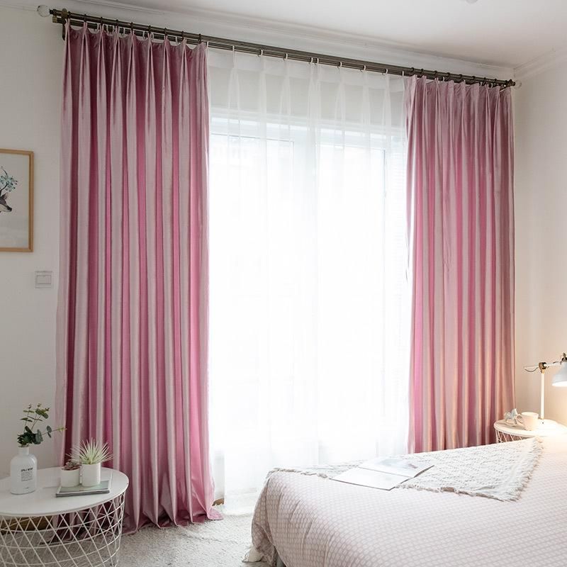 Pink curtain