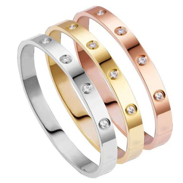 Men bracelet designer jewelry gold woman bangle stone buckle stainless steel couples fashion wedding party silver womens love bracelets mens bangles Chirstmas