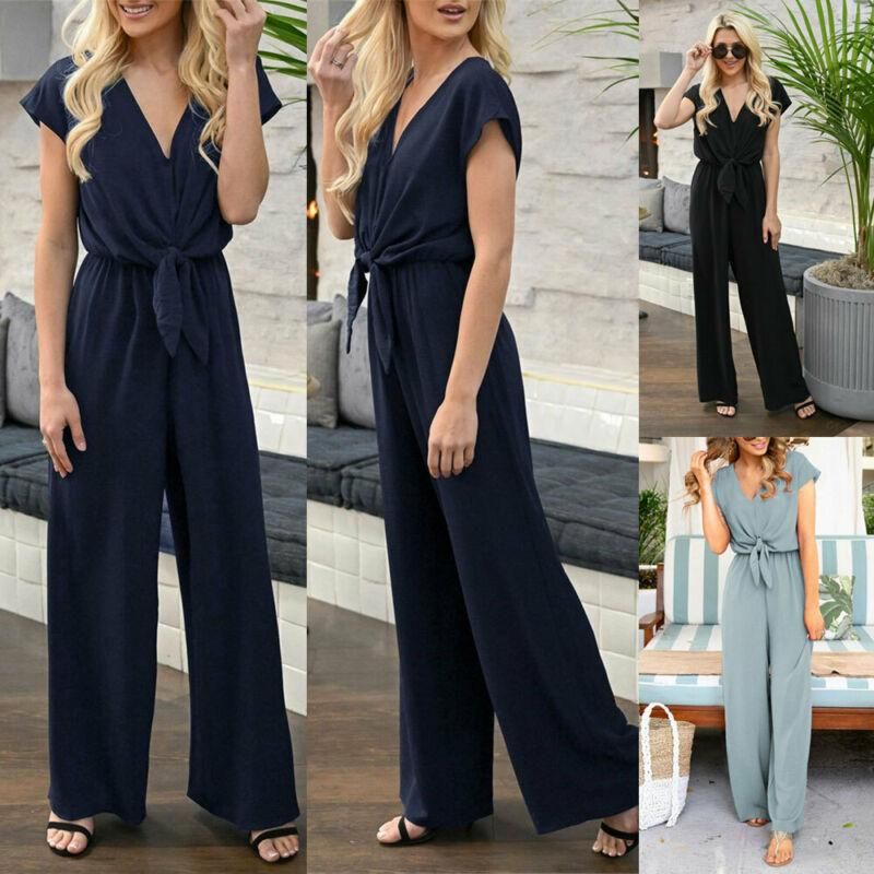 Compra Mujeres Señoras Mansiones Club Ropa Club Verano Ocasional Suelto  Juego Mono Mameluco Largo Pantalones Pantalones De Fiesta Traje De Baño De  Mujeres Barato | Entrega Rápida Y Calidad | Es.Dhgate