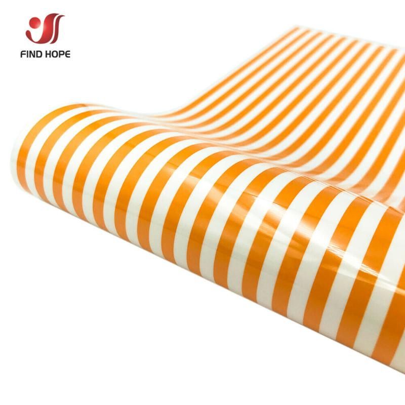 Vita orange linjer 19in x39in (50x100cm)