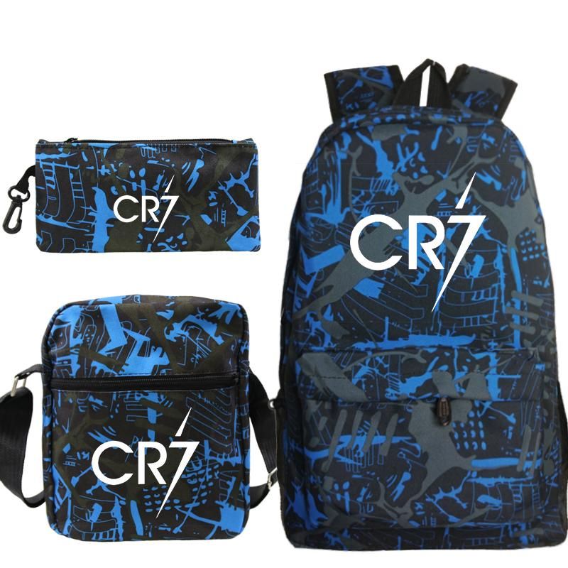 Cqlights Cristiano Ronaldo Backpack-Boys Girls Back to School Bag Football Fans Backpack-Lightweight Bag for Outdoor Travel 
