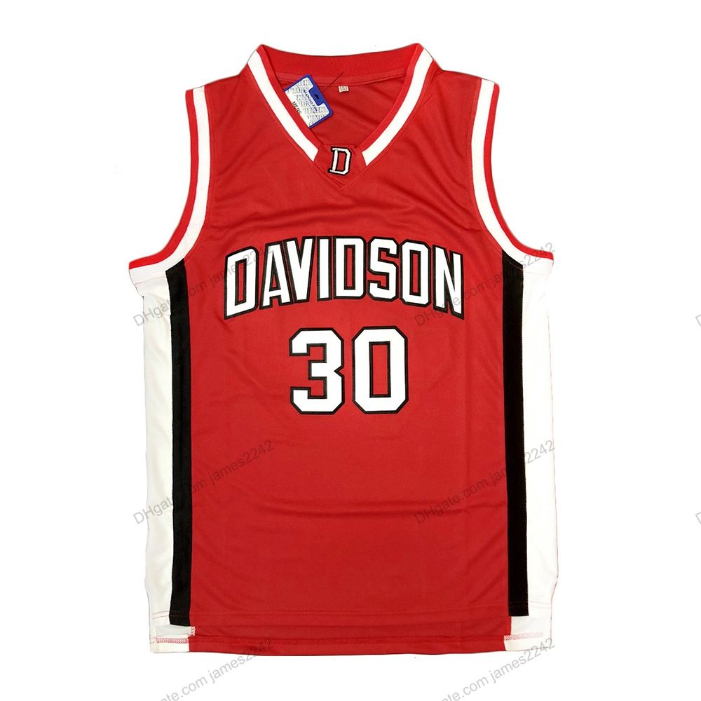 Basketball Jersey Men Oversize 30 Stephen Curry DAVIDSON College Embroidery  Breathable Athletic Sports Street Hip Hop Sportswear - AliExpress