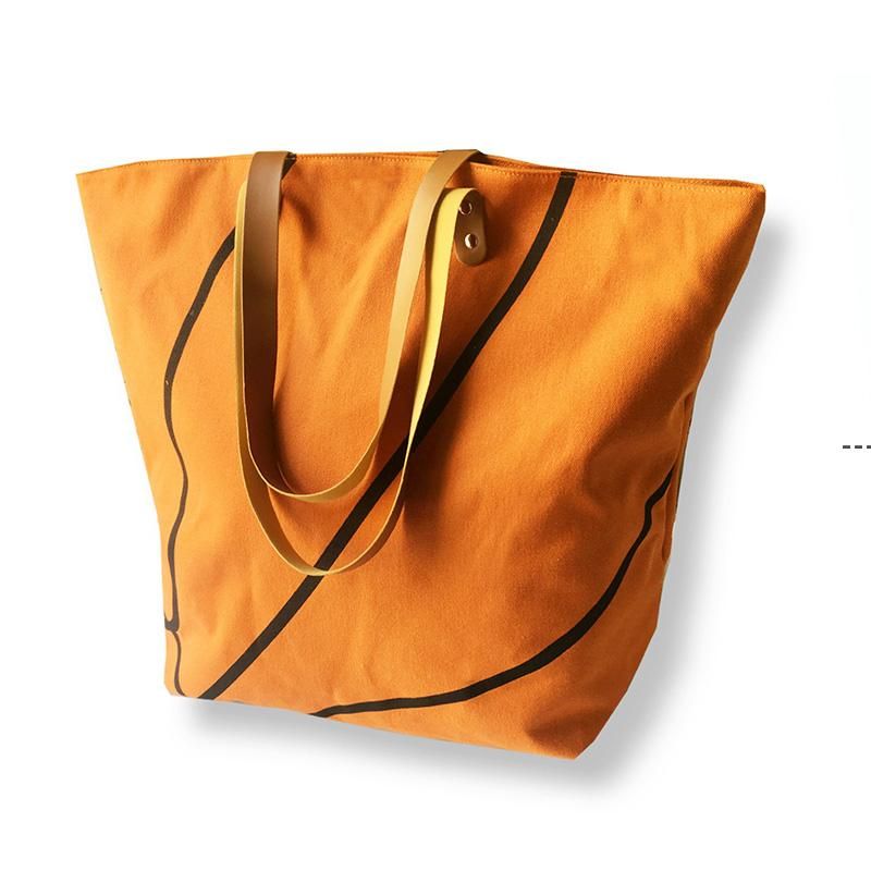 Ньюфотофованная сумка для покупок напечатанные портативные сумки бейсбол софтбол баскетбол футбол волейбол холст сумки 8 стиль LLA7346