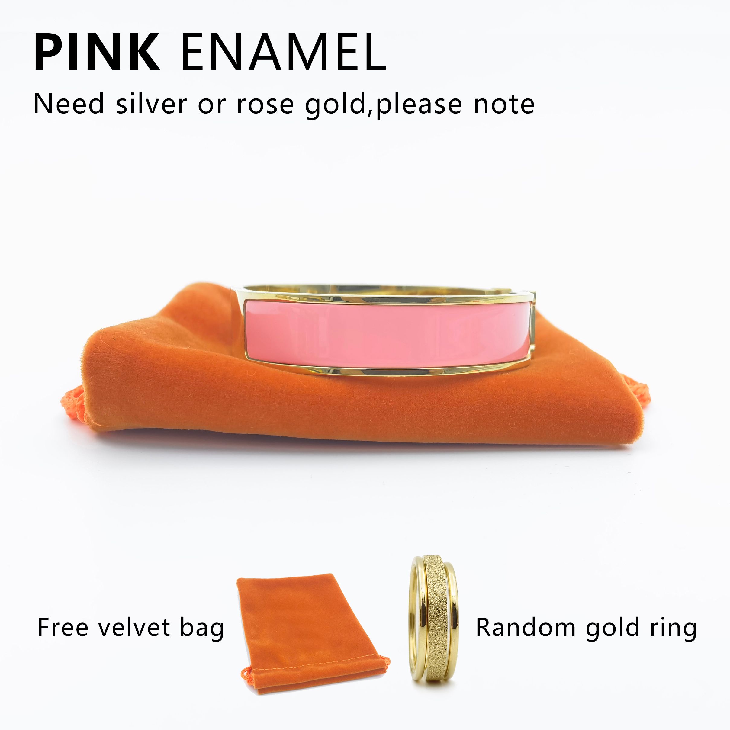 Золотой розовый браслет