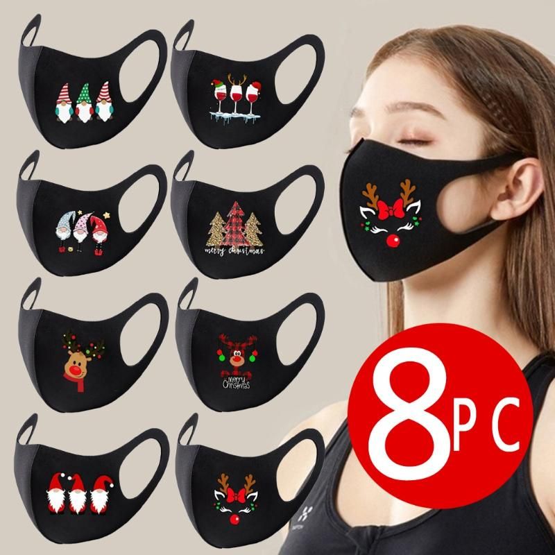 Máscaras de boca máscara reutilizable máscara de tela lavable respiración maquillaje L/P