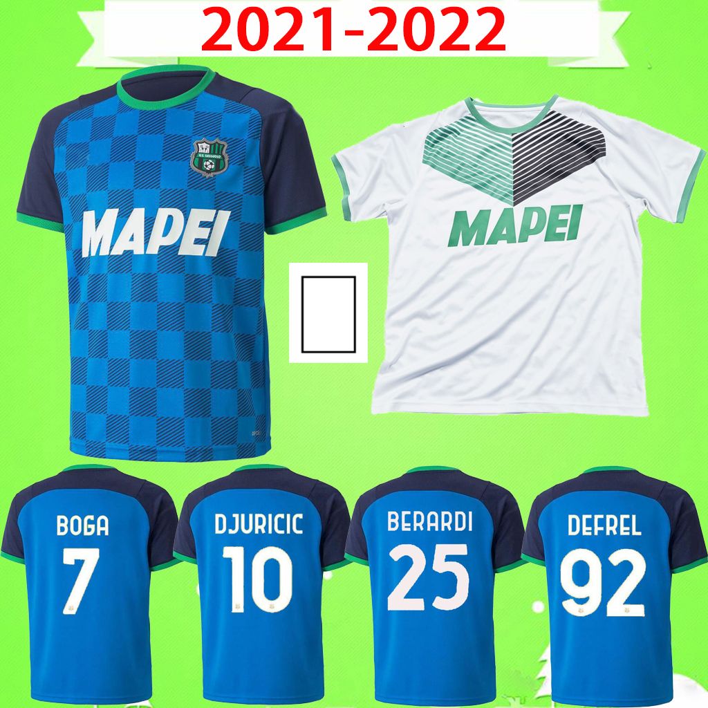 NEW 2020-2021 Sassuolo Home/Away Soccer Jersey Short Sleeve Man Tshirt S-XXL 