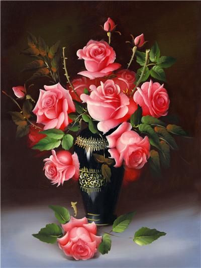 Pink Rose Diamond Painting