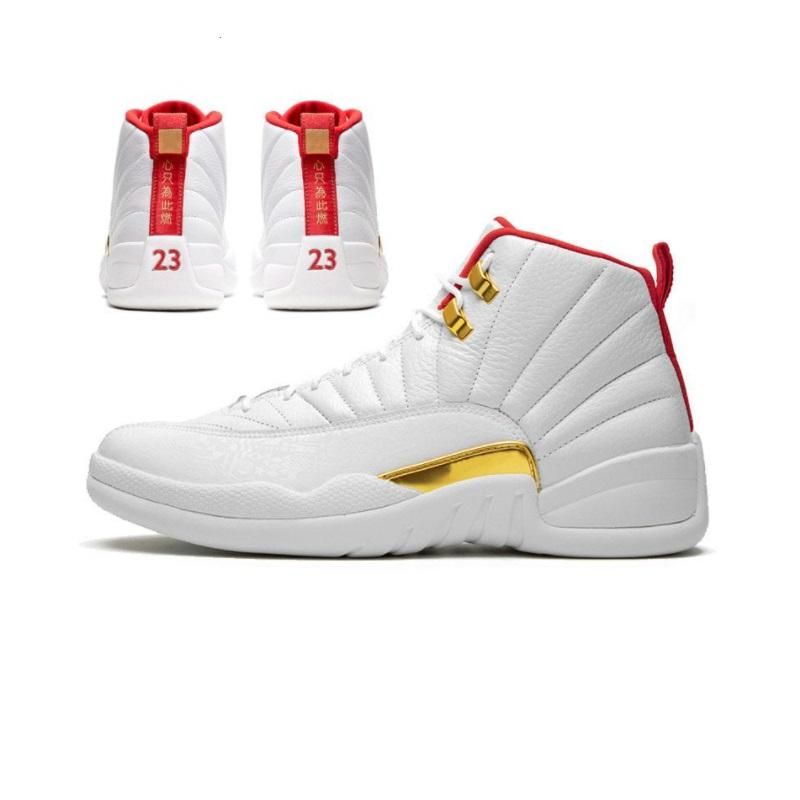Retro mens 12s jumpman 12 xii basketball shoes aj122 sneakers boots Gold White Red Pine Green Black CNY Easter tennis with box