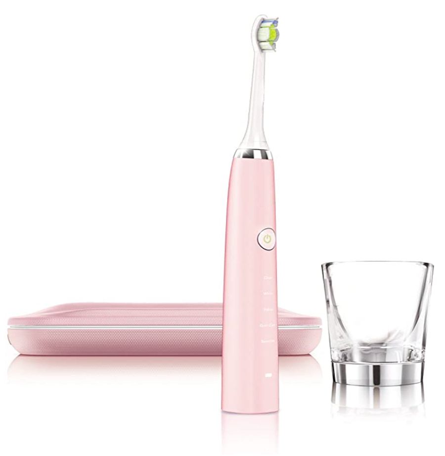 PH Pink Electronic Toothbrush Diamond Clean HX9362/68 Powerful Ultrasonic Sonic Electric Tooth