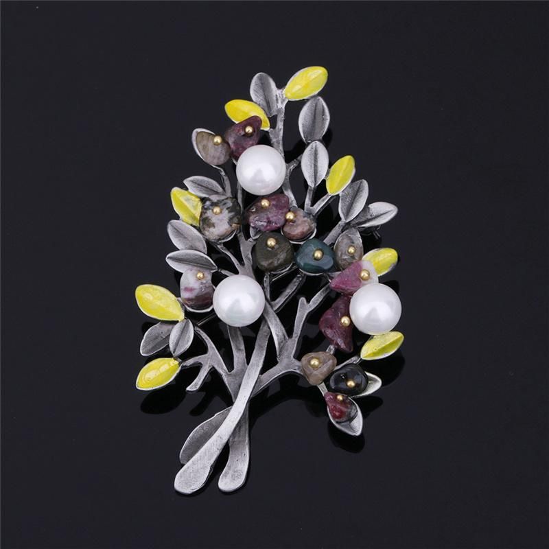 E299 tree brooch