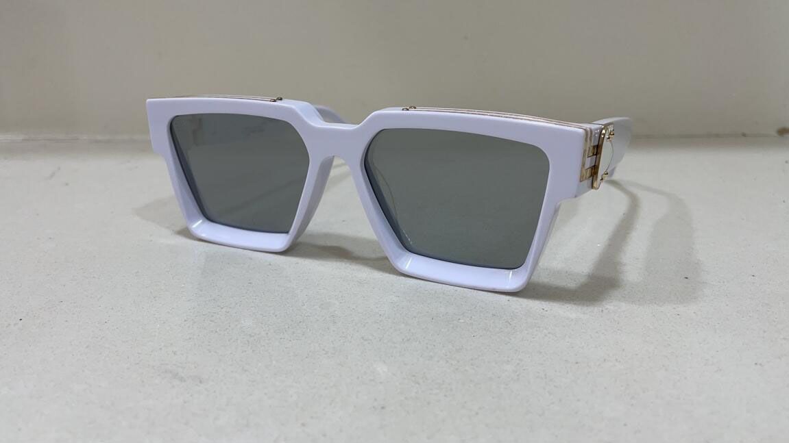 white silver mirror lens