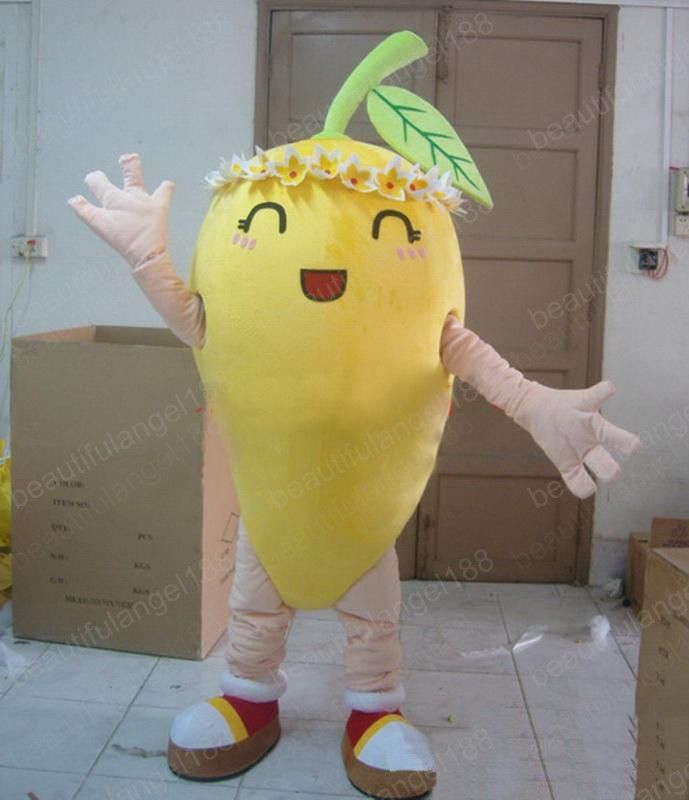 Advertising Mango Mascot Costume Fruit suits Birthday party dress Adults Size US