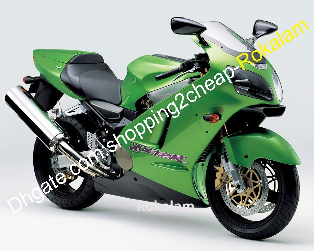 Compra PAQUETE NEGRO GREEN PARA KAWASAKI NINJA ZX 12R ZX 12R 2000 2001 ZX12R  00 01 Kit De Cares De Plástico ABS Moldeo Por Inyección Barato | Entrega  Rápida Y Calidad | Es.Dhgate