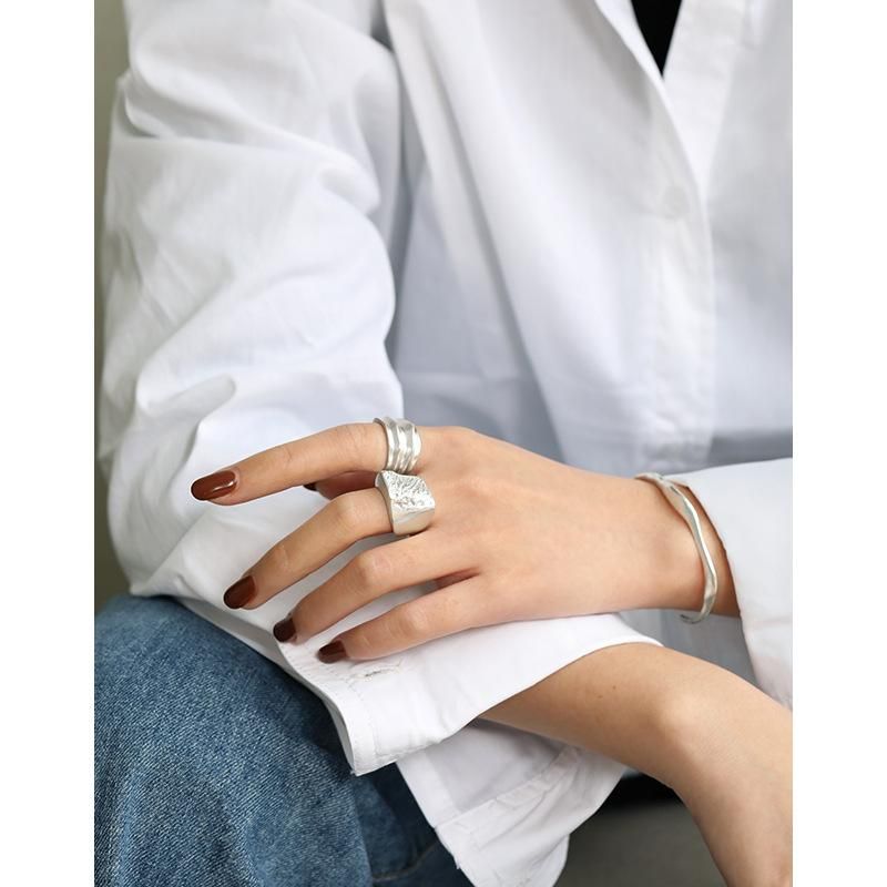 100% Verdadero 925 Anillo De Plata Esterlina Anillo De Muy Y 