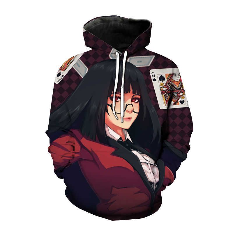 moletom com capuz kakegurui