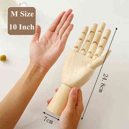10 Inch Wood Hand-As Picture