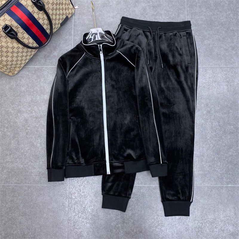 Compra New Hombres Chándal Traje Sudor Traje Sports Traje Hombres Sudaderas  Sudaderas Chaquetas Chaquetas Trajes Jogger Trajes Chaqueta Pantalones Sets  Hombres Chaqueta Sporting Traje Sets M 3XL # 369 Barato | Entrega