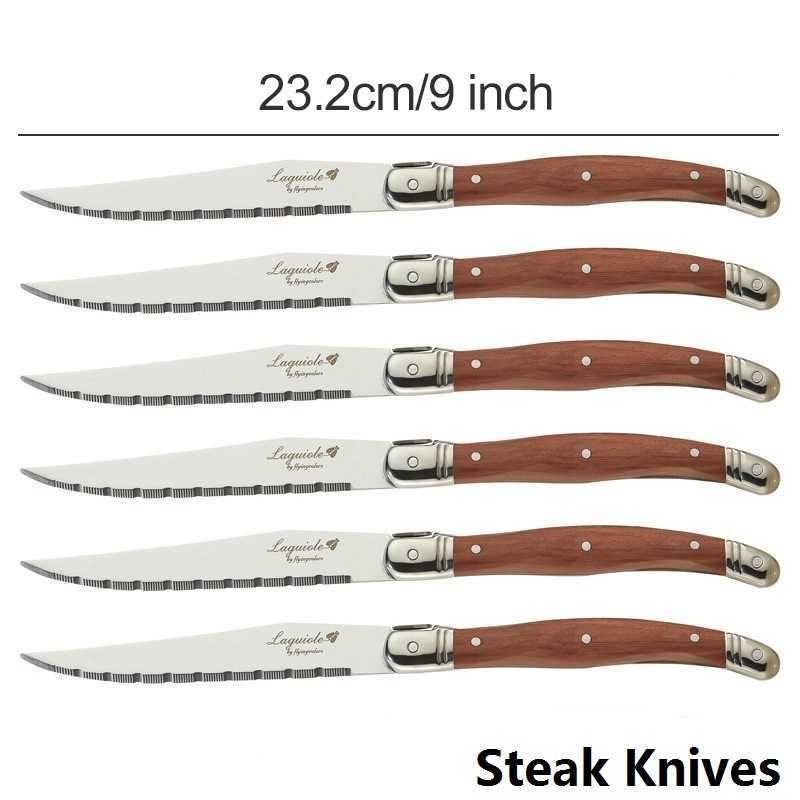 6 pcs couteaux de steak