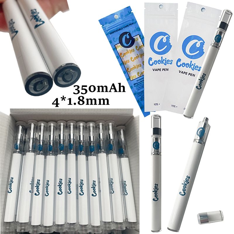 Cookies Disposable Vape Pen 0.5ml White Carts E Cigarettes Vapes