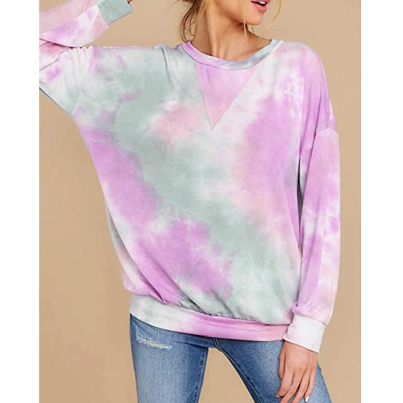 Compra Sudaderas Con Capucha Para Mujer Sudaderas Tie Dye Gradient Sudadera  Mujeres O Cuello Manga Larga Para Las Niñas Adolescentes Floot Pullover  Tops Use Ocio Ocasional DA Barato | Entrega Rápida Y