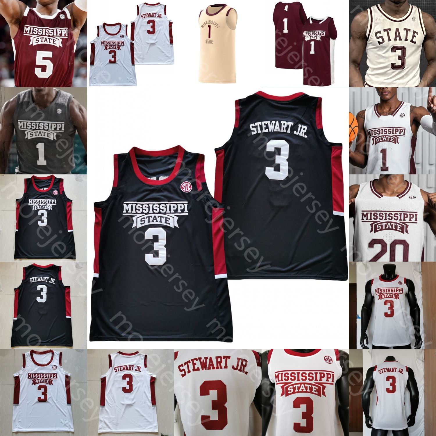 Acheter Pas Cher Mississippi State Bulldogs Basketball Jersey ...