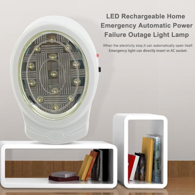 LED Emergency Automatic Power Failure Outage Light Lamp Rechargeable  110-240V