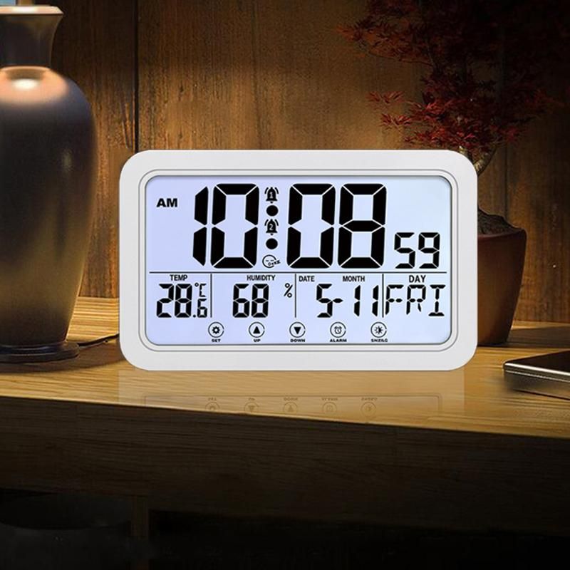 Desk Table Clocks Digital Alarm Clock Touch Screen Wall Lcd Home Temperature Sensor Humidity Meter Hygrometer Led Gauge From Youtaohuan 30 99 Dhgate Com Desk Table Clocks Digital Alarm Clock, Touch Screen Alarm Clock