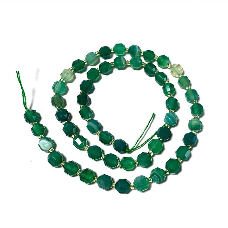 Green Agate 5x6mm 23PCS