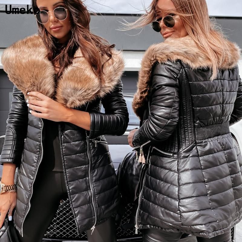 Compra Faída De Las Mujeres Faux 2022 Moda Gran Cuello De Peluche Outwear  Chaqueta Parkas Invierno Mujeres Chaquetas Caliente Acolchado Abrigo  Femenino Dama Barato | Entrega Rápida Y Calidad | Es.Dhgate