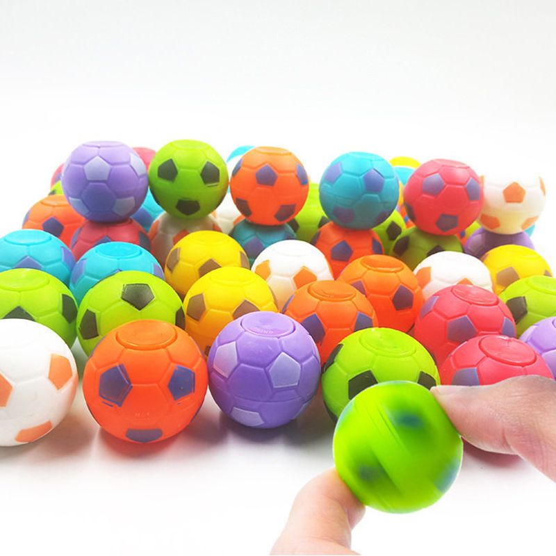 35mm Football Spinning Top Toys Party Favor Fidget Fingertip Spinner