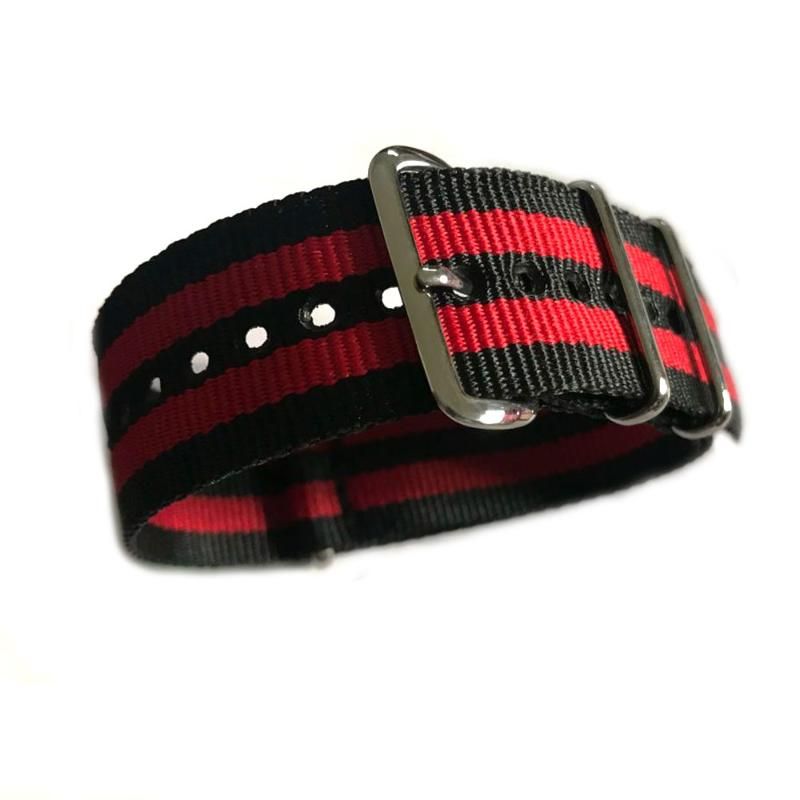 Red Black Stripe 24mm