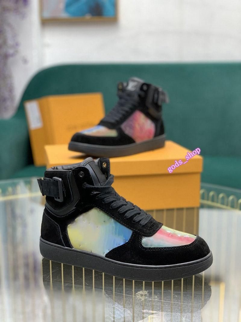 Acquistare Louis Vuitton 2021 Designer Di Lusso Rivoli Sneaker Boot Rainbow  Trainer Uomo E Donna High Top Sneakers Motivi Floreali Allenatori Vintage  Economico | Consegna Veloce E Qualità | It.Dhgate