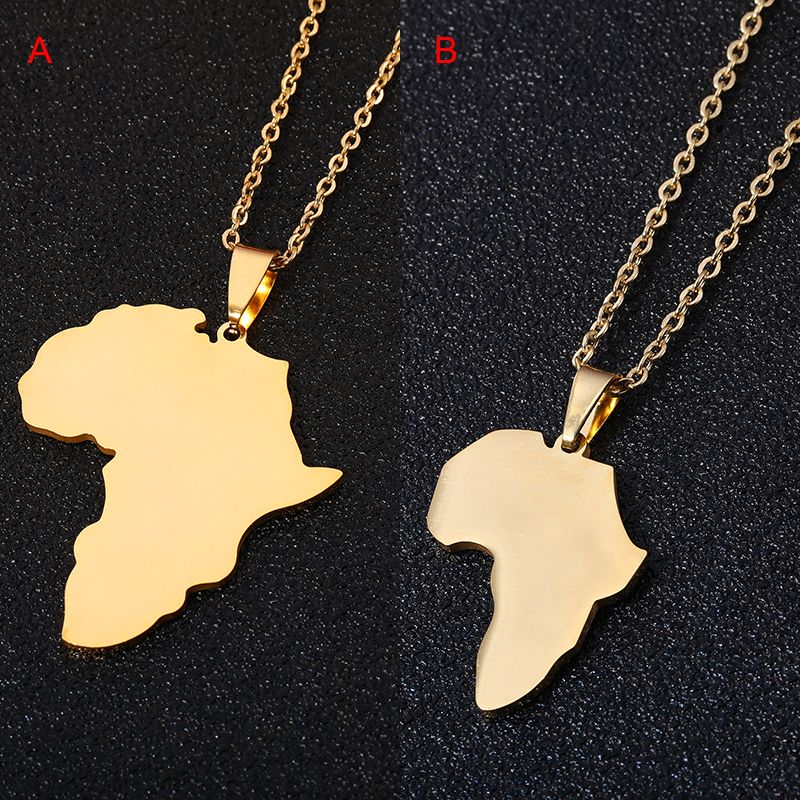 Bandera de mapas de oro plateado Senegal Collar Colgante & Cadena de África senegalés Reino Unido tienda