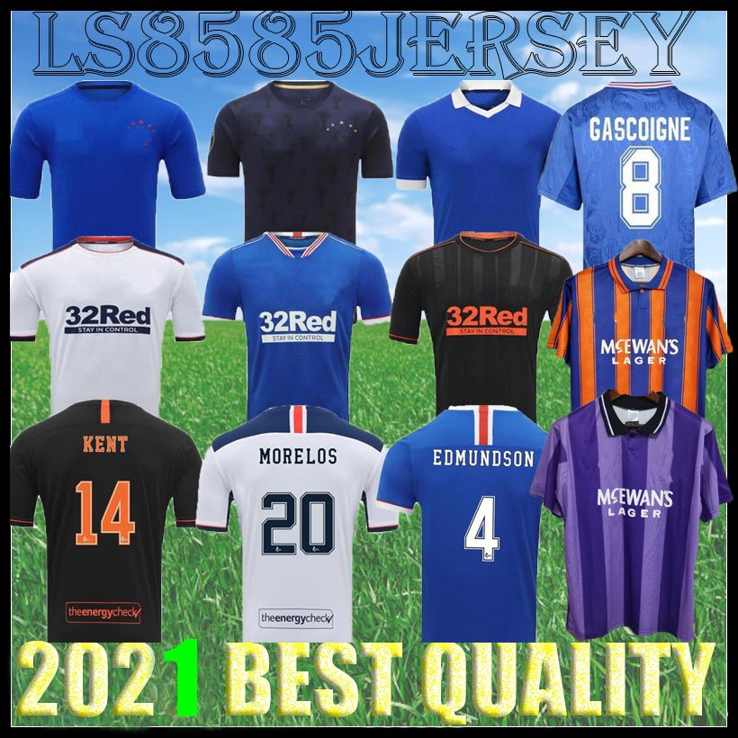 2021 2021 2022 Glasgow Rangers Champions 55 Version Soccer Jerseys Black Training Shirt 2022 