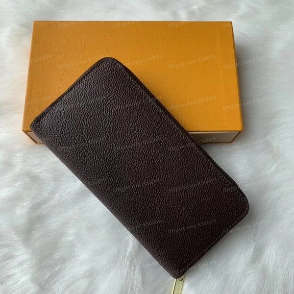 Dragkedja Wallet Brown Flower L29