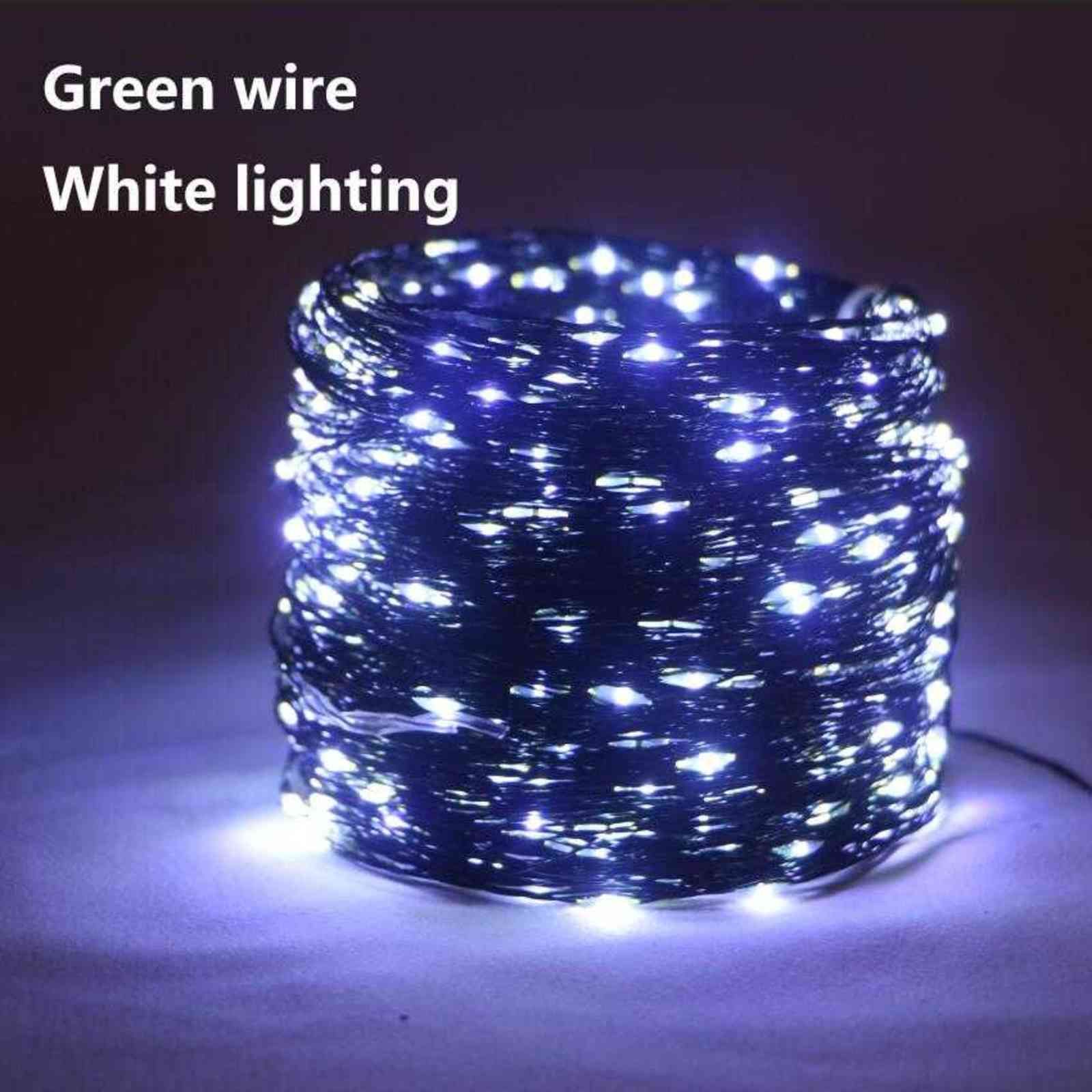 Filo verde bianco-10m 100LEDS