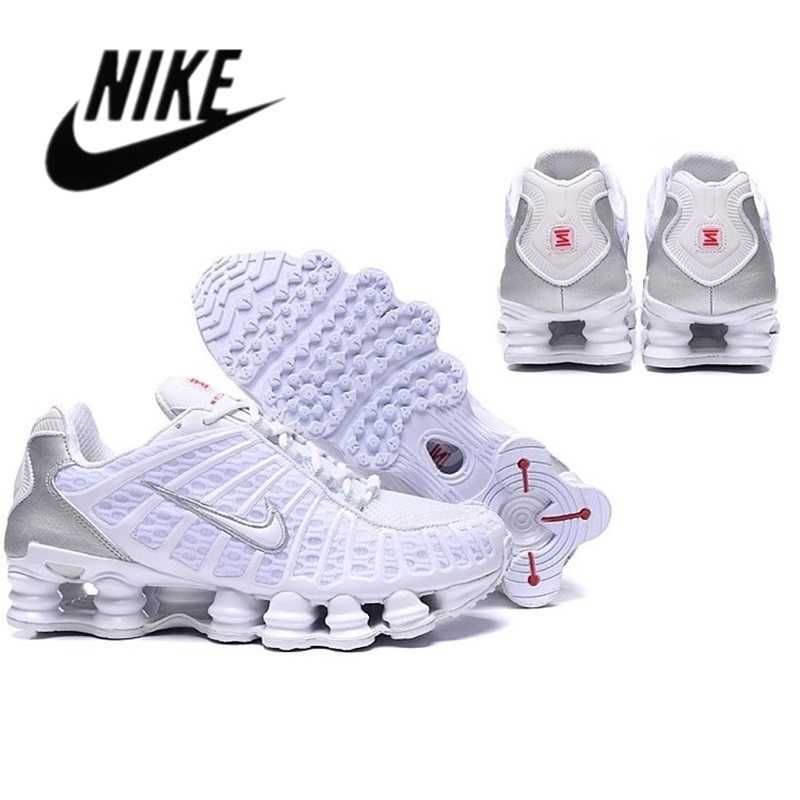 Nike Shox TL 1308 Sunrise Bright Crimson Red Black Running Shoes AV3595-516  - Sepsport
