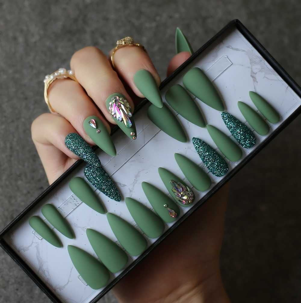 Salon Glossy Ballet Nails False Nail Medium Crystal Art Design Long Pink  Blue Ombre Coffin French Shiny Fake Summer Lovely 210630 From Mu09, $29.55  | DHgate.Com
