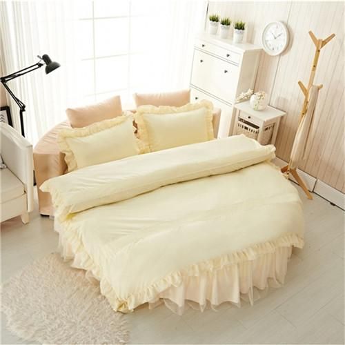 rice yellow bedskirt