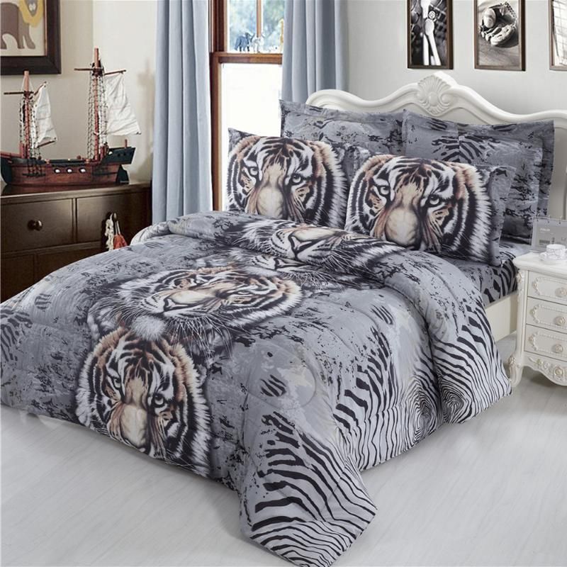 Bedding Sets 3D Set Animal Tiger Leopard Horse Print Duvet Cover Bed Sheets King Queen Pillowcase Bedding Sets 3D Set Animal Tiger Leopard Horse Print Duvet Cover Bed Sheets King Queen Pillowcase