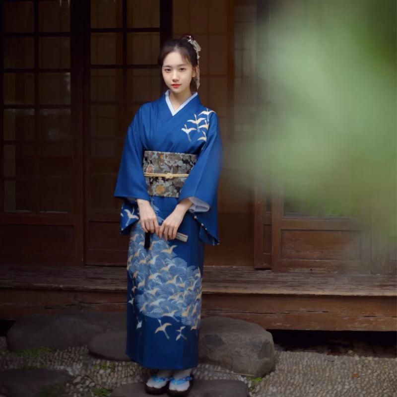 Lujo japonés kimono vestido tradicional cosplay hembra yukata mujeres haori  japon geisha traje obi asia étnico