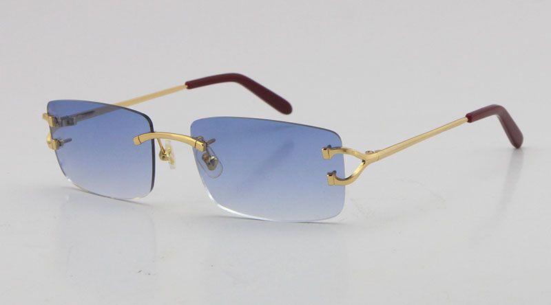 757 Gold Blue Lens