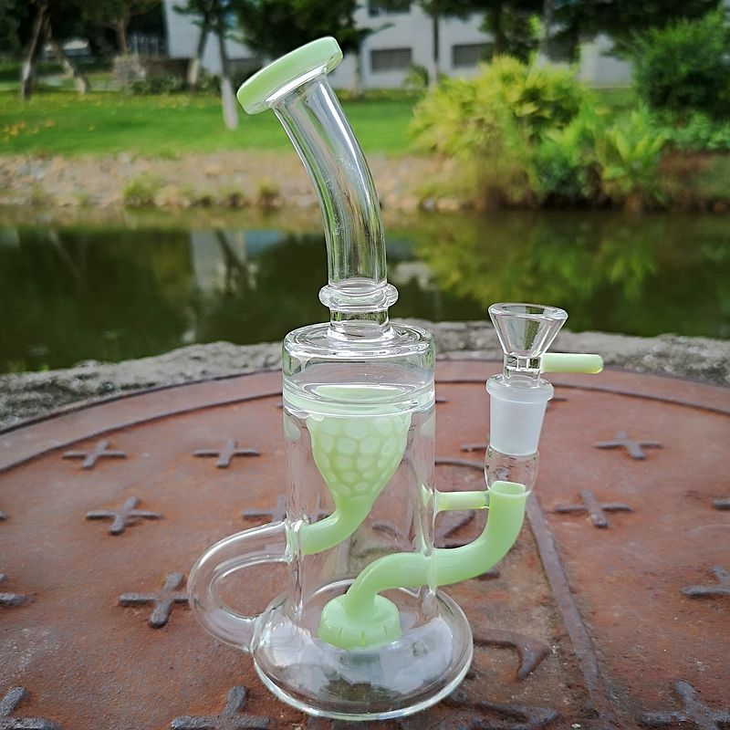 Bong Green With Bowl