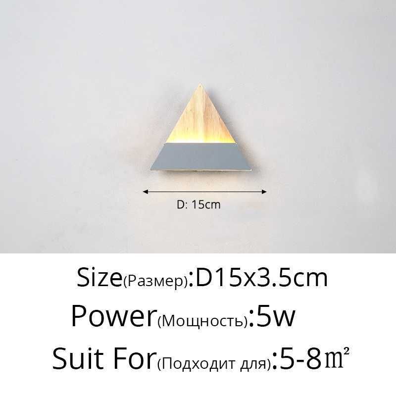 Triangle 15cm Gray-Cool White