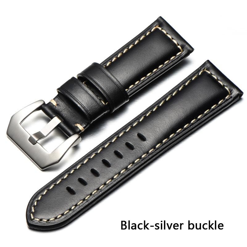 Black-srebrna klamra 22mm