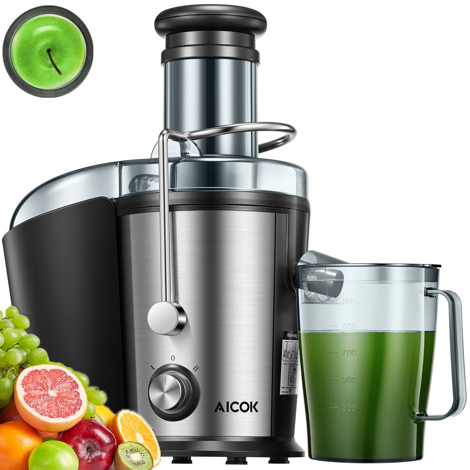 Compra Juicer, Extractor De Jugo Fácil De Limpiar, Máquina De Expresión  Centrífuga De Acero Inoxidable Ultra Potencia De 800W Con La Boca De 3 Para  Verduras De Frutas Enteras Barato | Entrega