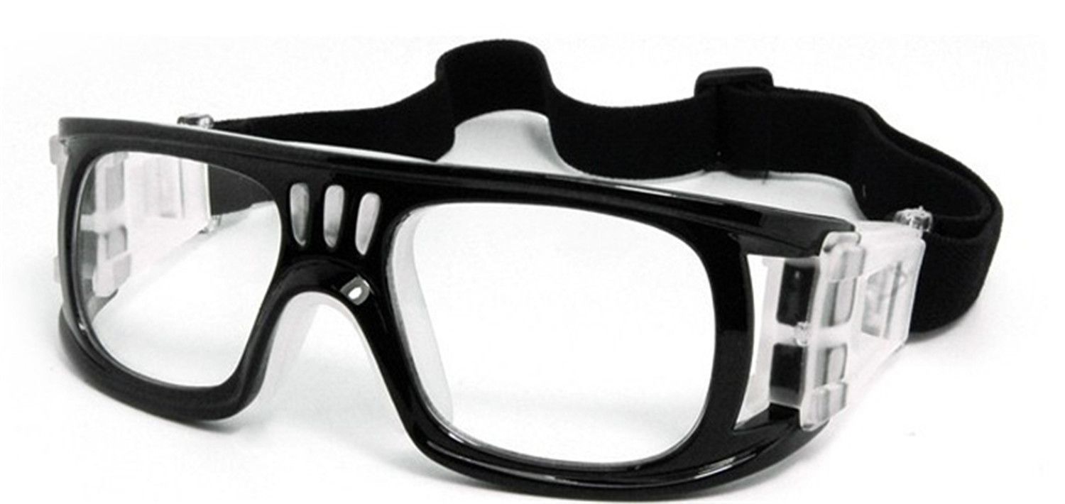 Mens Basketball Goggles With Clear Lenses, Bendable Soccer Glasses